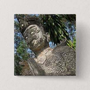 Birdman Wai ... Nong Khai, Isaan, Thailand 15 Cm Square Badge