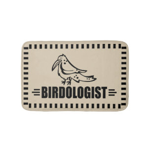 Birdologist Birdwatcher Twitcher Ologist Fun Bath Mat
