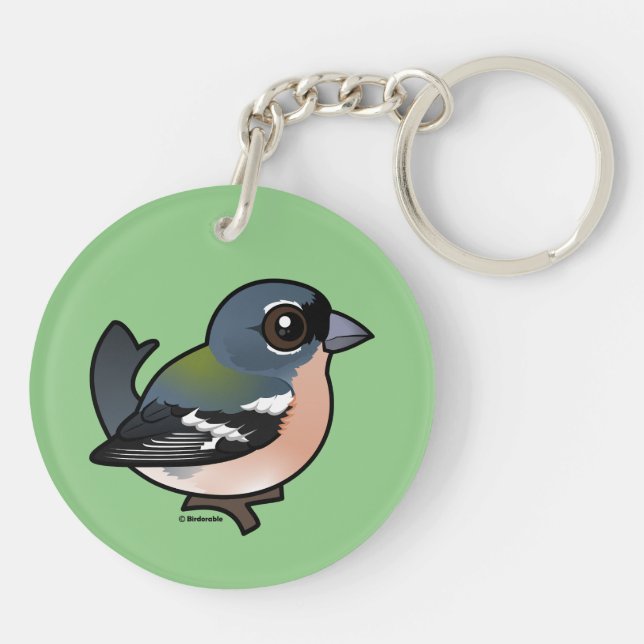 Birdorable African Chaffinch Key Ring (Back)