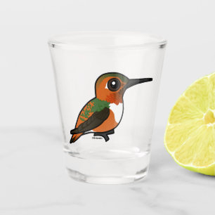 Birdorable Allen's Hummingbird Shot Glass