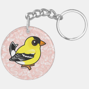 Birdorable American Goldfinch Key Ring