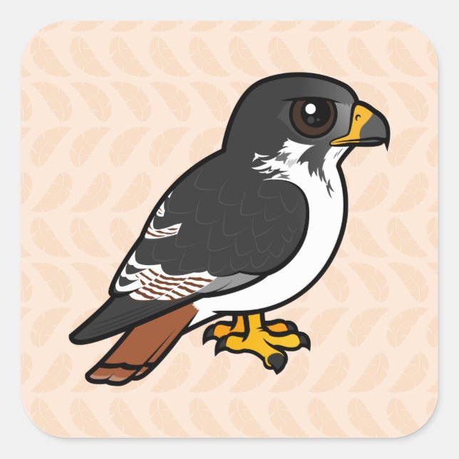 Birdorable Augur Buzzard Square Sticker (Front)