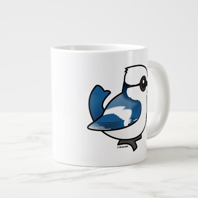Birdorable Azure Tit Large Coffee Mug (Front Right)