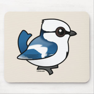 Birdorable Azure Tit Mouse Pad