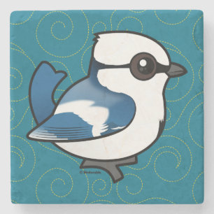 Birdorable Azure Tit Stone Coaster