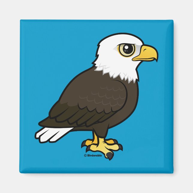 Birdorable Bald Eagle Magnet (Front)