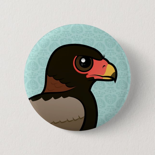 Birdorable Bateleur 6 Cm Round Badge (Front)