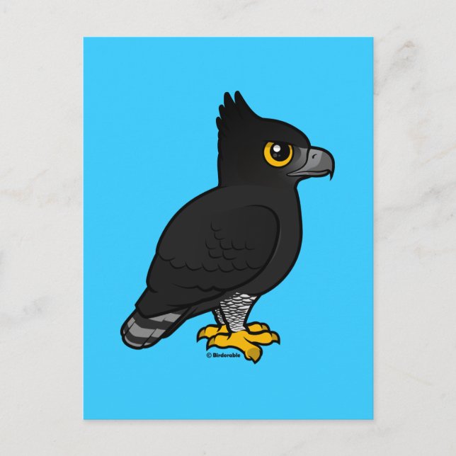 Birdorable Black Hawk-Eagle Postcard (Front)