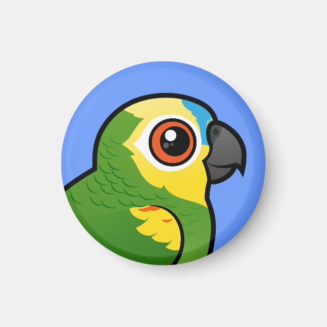 Birdorable Blue-fronted Parrot Magnet (Front)