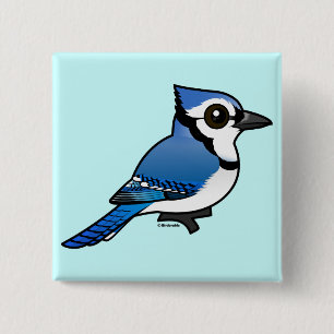 Birdorable Blue Jay 15 Cm Square Badge