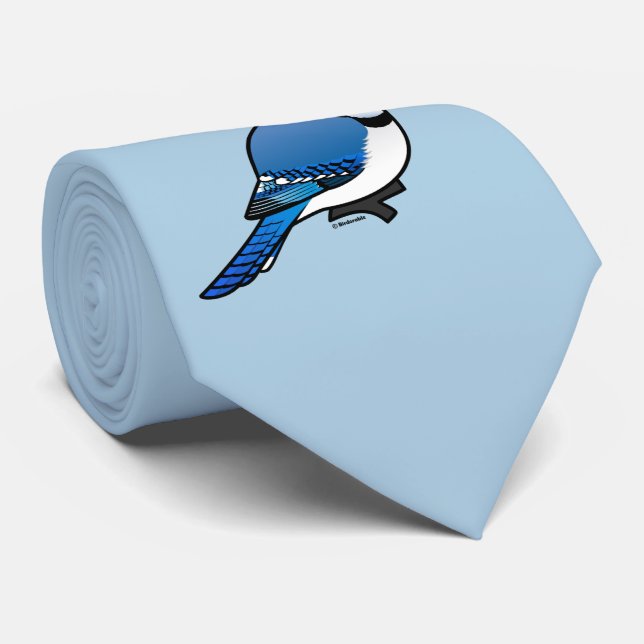 Birdorable Blue Jay Tie (Rolled)