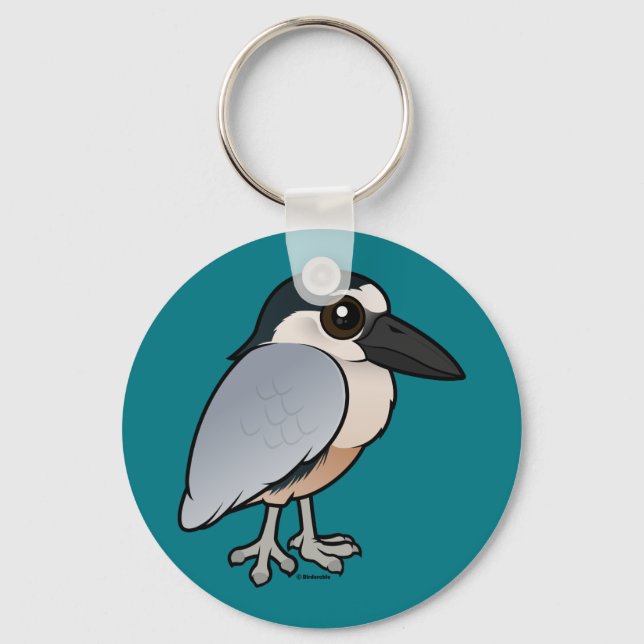Birdorable Boat-billed Heron Key Ring (Front)