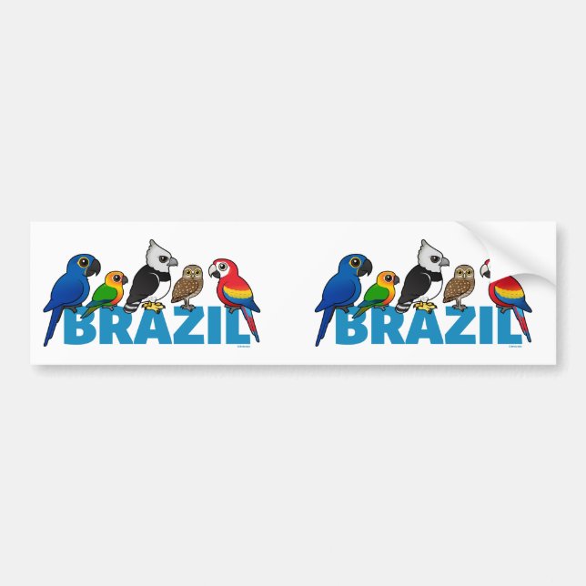 Birdorable Brazil Bumper Sticker (Front)