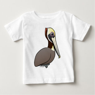 Birdorable Brown Pelican Baby T-Shirt