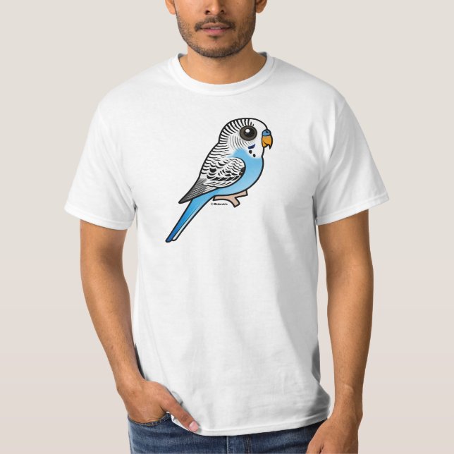 Birdorable Budgie Blue T-Shirt (Front)