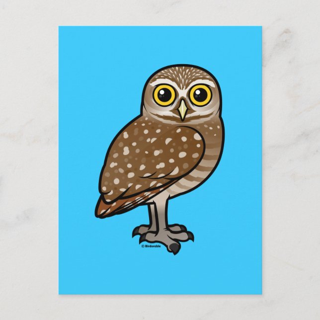 Birdorable Burrowing Owl Postcard (Front)