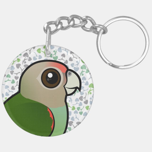 Birdorable Cape Parrot Key Ring (Back Right)