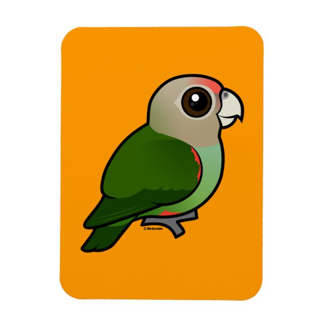 Birdorable Cape Parrot Magnet (Vertical)