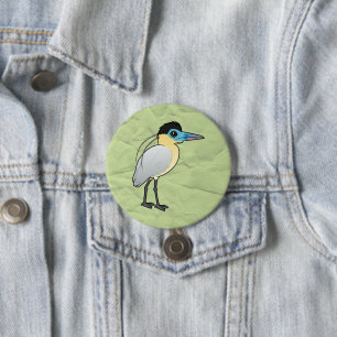 Birdorable Capped Heron 7.5 Cm Round Badge