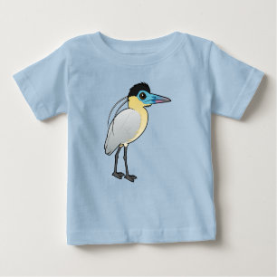 Birdorable Capped Heron Baby T-Shirt