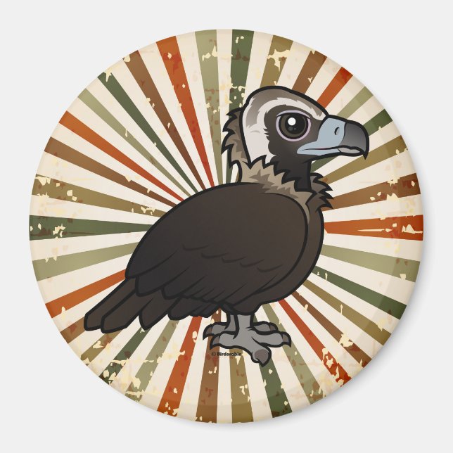 Birdorable Cinereous Vulture Magnet (Front)