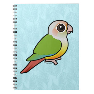 Birdorable Cinnamon Green-cheeked Conure Spiral Notebook