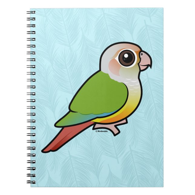 Birdorable Cinnamon Green-cheeked Conure Spiral Notebook (Front)