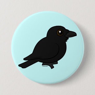 Birdorable Common Raven 7.5 Cm Round Badge