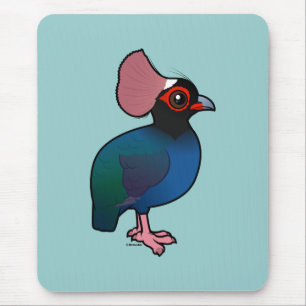 Birdorable Crested Partridge Mouse Pad