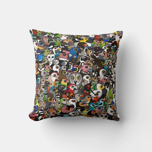Birdorable Crowd Cushion (Front)