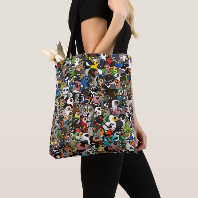 Birdorable Crowd Tote Bag (Close Up)