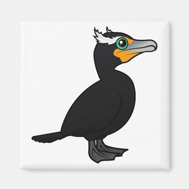 Birdorable Double-crested Cormorant Magnet (Front)