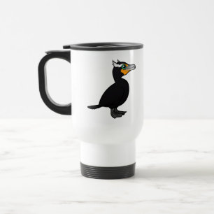 Birdorable Double-crested Cormorant Travel Mug