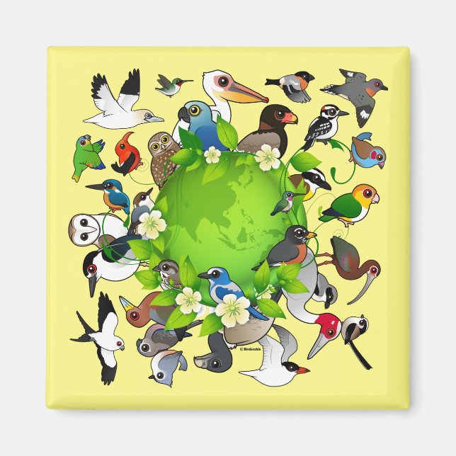 Birdorable Earth Day Magnet (Front)