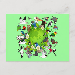 Birdorable Earth Day Postcard