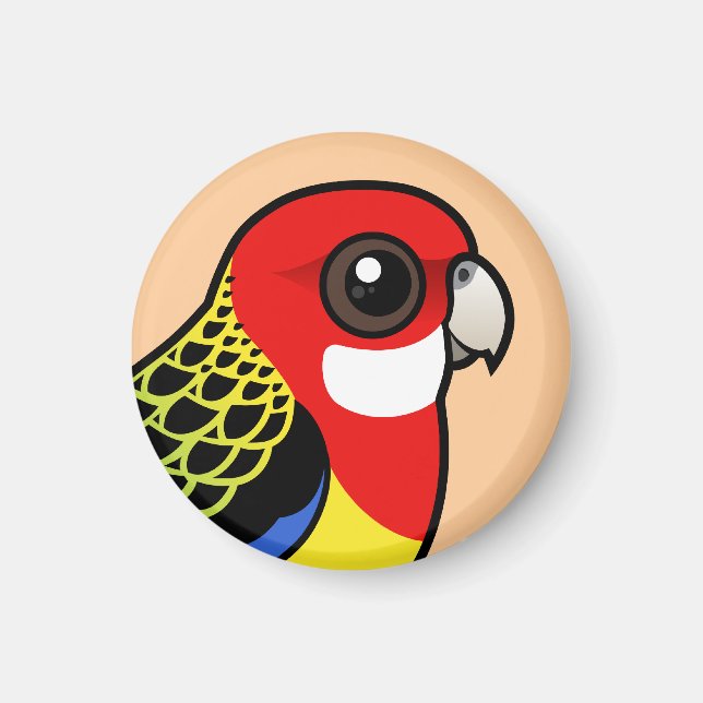 Birdorable Eastern Rosella Magnet (Front)