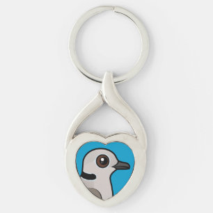Birdorable Eurasian Collared Dove Key Ring