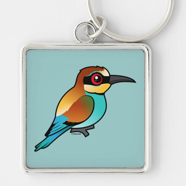 Birdorable European Bee-eater Key Ring (Front)