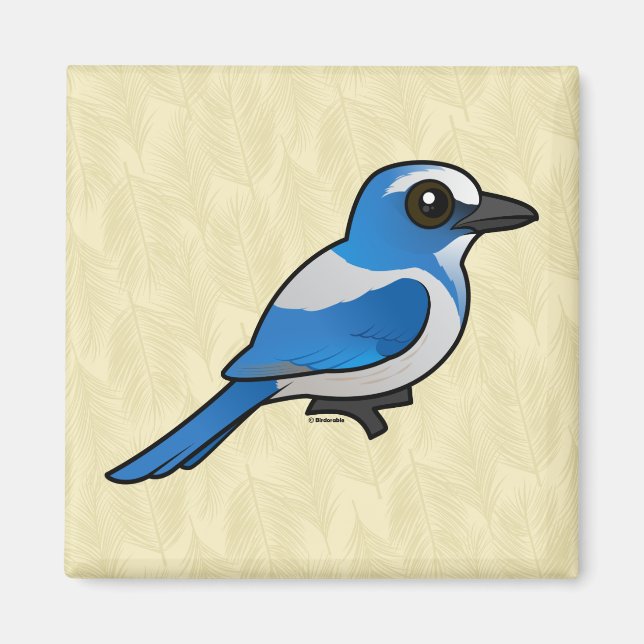 Birdorable Florida Scrub-Jay Magnet (Front)