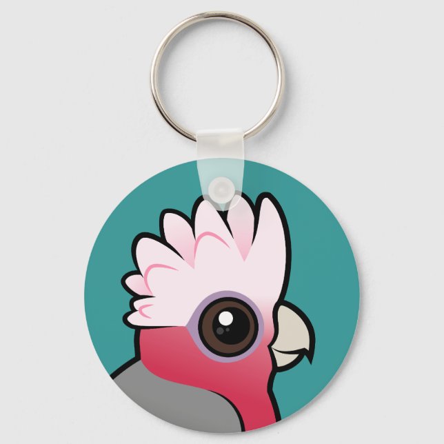 Birdorable Galah Key Ring (Front)