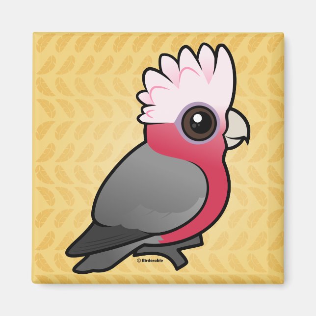 Birdorable Galah Magnet (Front)