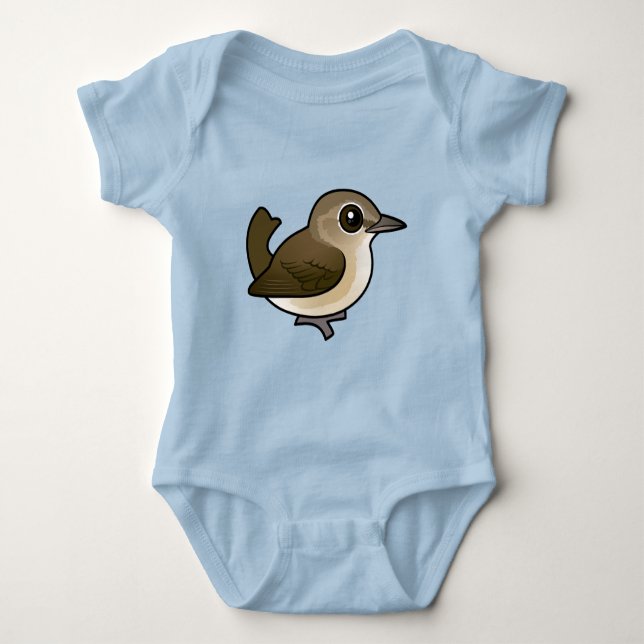 Birdorable Garden Warbler Baby Bodysuit (Front)