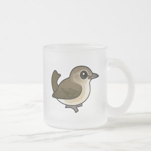 Birdorable Garden Warbler Frosted Glass Coffee Mug
