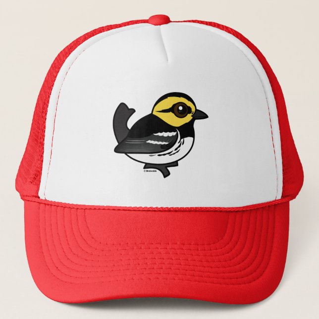 Birdorable Golden-cheeked Warbler Trucker Hat (Front)