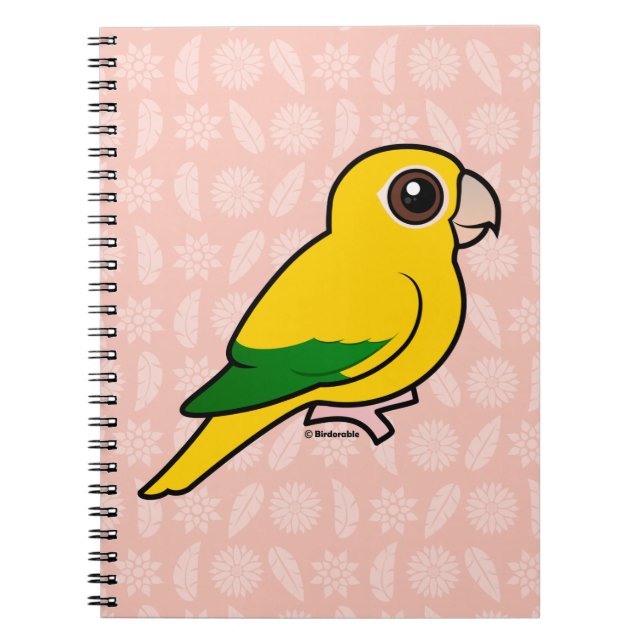 Birdorable Golden Parakeet Spiral Notebook (Front)
