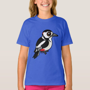 Birdorable Great Spotted Woodpecker T-Shirt