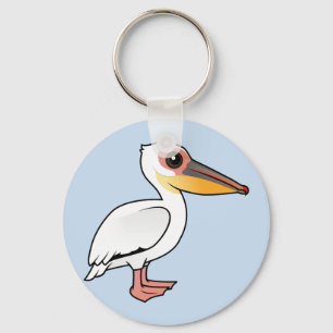 Birdorable Great White Pelican Key Ring
