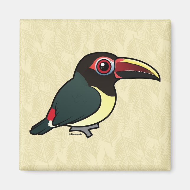 Birdorable Green Aracari Magnet (Front)