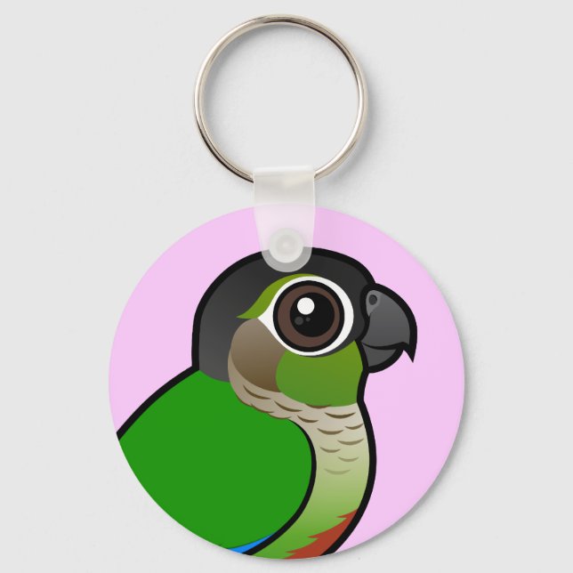 Birdorable Green-cheeked Conure Key Ring (Front)