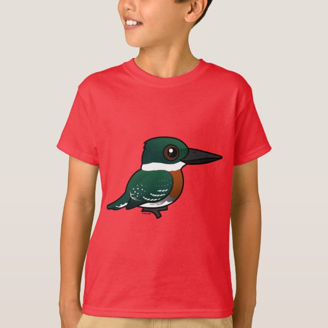 Birdorable Green Kingfisher T-Shirt (Front)